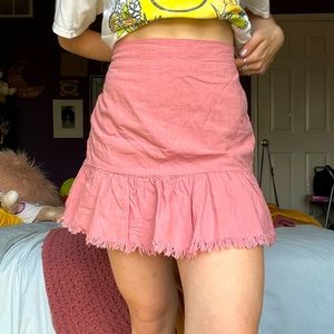 PINK SALMON SUMMER MINI SKIRT 💗☀️